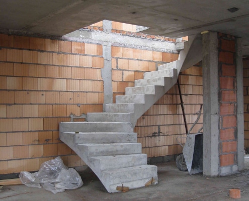 schody betonowe zabiegowe