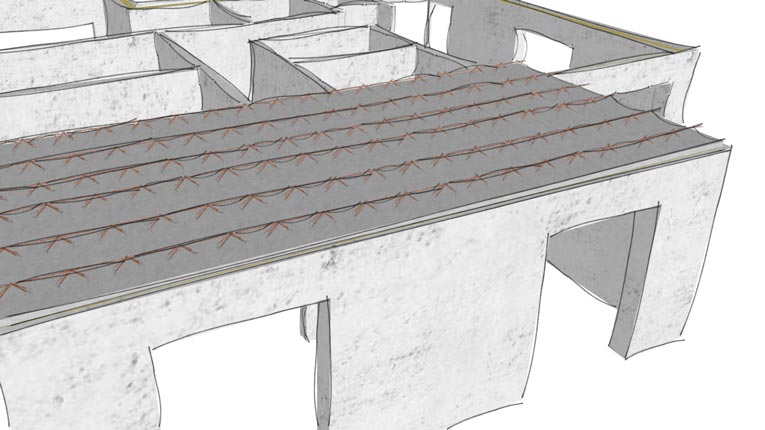 Domy prefabrykowane betonowe - stropy Filigran