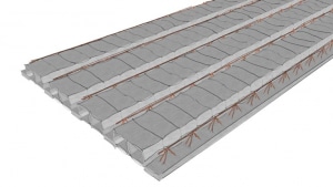 Strop gęstożebrowy Teriva