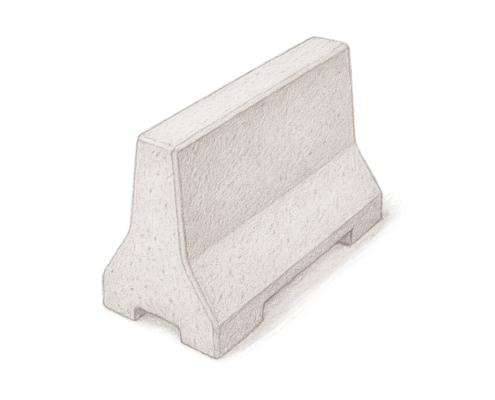 бетонные барьеры u14b