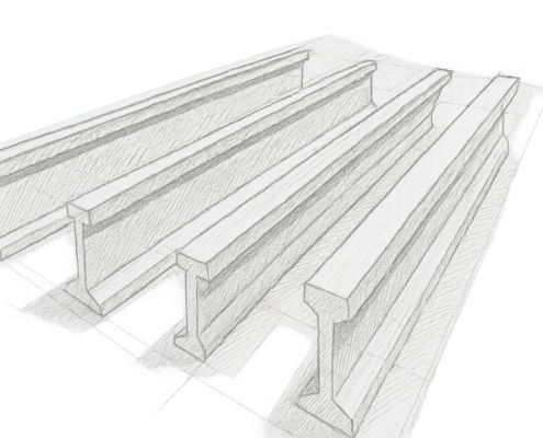 prestressed concrete roof girders